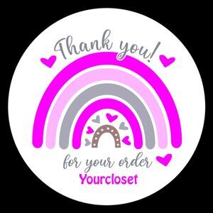 Thank♥️ 5x25 / 60 Thank You Stickers